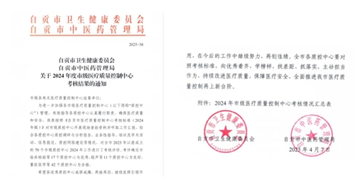 挂靠在我院的三个质控中心获评市级优秀
